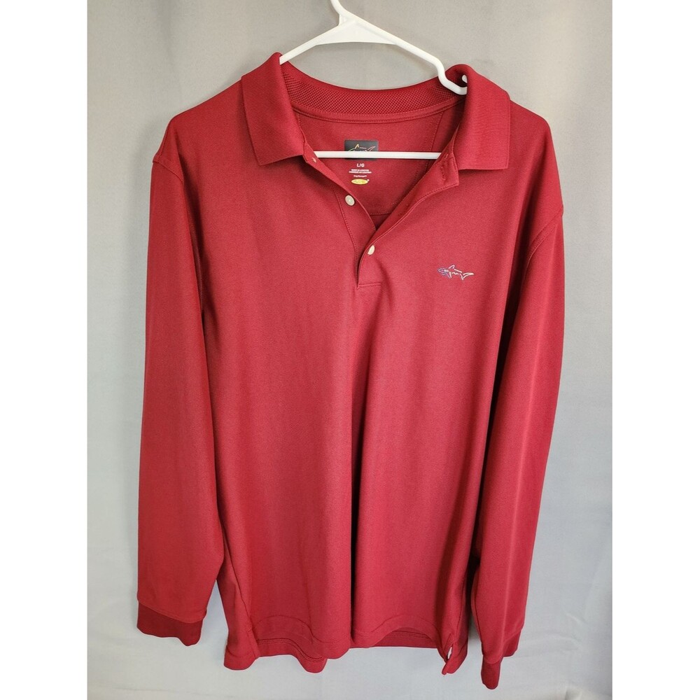 Greg Norman Collection Long-Sleeve Polo Shirt - Red